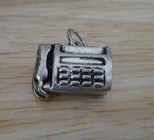 15x12mm Telephone & Fax Machine Sterling Silver Charm