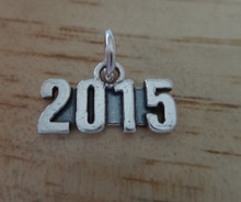 Graduation Anniversary Birth Year 2015 Sterling Silver Charm