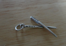 Chinese Food Chopsticks Sterling Silver Charm