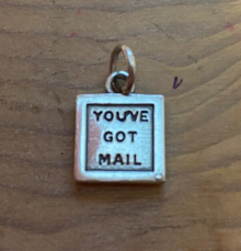 13x13mm says You've Got Mail Computer Monitor Sterling Silver Charm