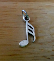 10x20mm Music 32nd Note Sterling Silver Charm