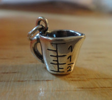 Realistic Measuring Cup Sterling Silver Charm