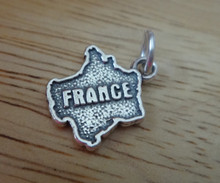 15x17mm Shape of Country French France Sterling Silver Charm