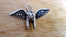 Flying Tooth Fairy or Baby Tooth Sterling Silver Charm