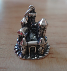 Large 7g Princess Sand Castle Sterling Silver Charm