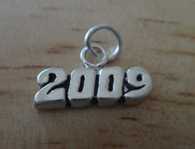 says 2009 Sterling Silver Sterling Silver Charm Horizontal
