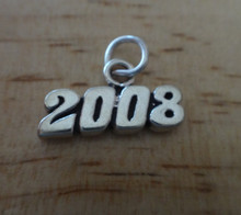 16x9mm says 2008 Sterling Silver Sterling Silver Charm Horizontal