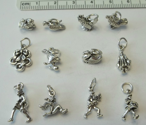 STERLING SILVER MARTIAL ARTS INSTRUCTOR CHARM WITH ONE SPLIT RING