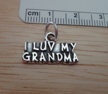 11x18mm I Love My Grandma Sterling Silver Charm