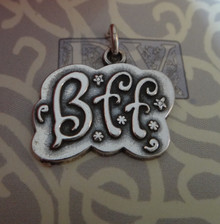 20x16mm BFF Best Friends Forever Sterling Silver Charm