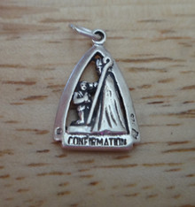 Priest & Child Confirmation Sterling Silver Charm