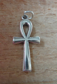 26x12mm Ankh Sterling Silver Charm! Egyptian Symbol