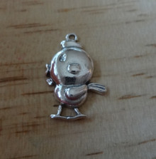 Chicken Whimsical Cute Chick Duck Sterling Silver Charm