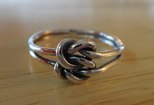 size 5 6 7 8 or 9 Sterling Silver Double Infinity Celtic Love Knot Ring