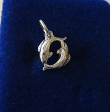 Pisces Sign of the Zodiac Sterling Silver Charm