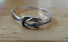 size 4 5 6 7 8 or 9 Sterling Silver Single Infinity Celtic Love Square Knot Ring