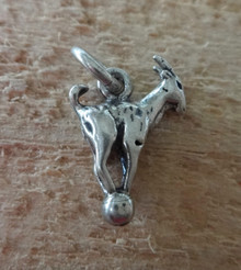 12x16mm Goat standing on a hill Sterling Silver Charm