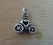 Cinderella Pumpkin Carriage Coach Sterling Silver Charm