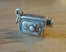 Video Camera Camcorder Sterling Silver Charm