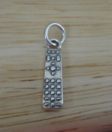 5x18mm TV DVD VCR Remote Control Sterling Silver Charm