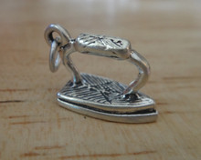Old-Fashioned Clothes Iron Sterling Silver Charm