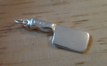 20x8mm Meat Cleaver Kitchen Knife Sterling Silver Charm