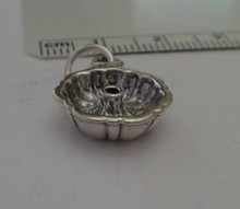 3D Perfectly Shaped Bundt Cake Pan Sterling Silver Charm