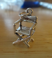 Garden Furniture Director's Chair Sterling Silver Charm