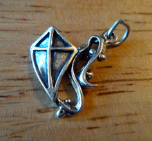 24x20mm Kite with tail Kappa Alpha Theta Sterling Silver Charm