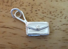Shiny Purse Wallet Clutch Sterling Silver Charm