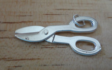 29x15mm Movable Scissors Garden Shears Sterling Silver Charm!