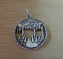 18mm round Carlsbad Caverns New Mexico Sterling Silver Charm