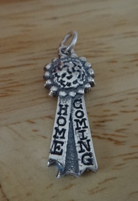 25x9mm Homecoming Mum Sterling Silver Charm