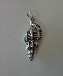 21x9mm Seashell Shell Beach Sterling Silver 5 tier Charm! concave back