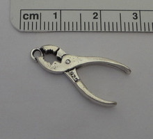 3D 12x25mm Pliers Tool Equipment Sterling Silver Charm!