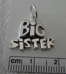 Lg says Big Sister Sterling Silver Charm