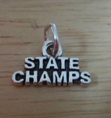 17x10mm State Champs Sterling Silver Charm!