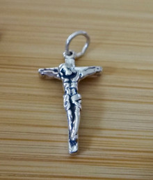 20x13mm Small Crucifix Cross First Communion Sterling Silver Charm
