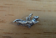 3D Otter or a Ferret Sterling Silver Charm