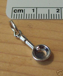 Tiny Cooking Kitchen Frying Pan Sterling Silver Charm