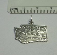 Washington Evergreen State Sterling Silver Charm