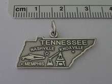 28x15mm Tennessee State The Volunteer State Sterling Silver Charm