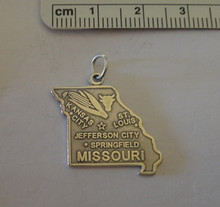 Missouri State The Show Me State Sterling Silver Charm