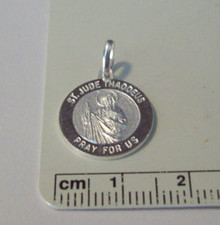 Sterling Silver 18 mm Round Engravable First Communion Eucharist Charm