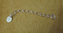 Sterling Silver 4 cm or 1.5" Oval Extension Chain