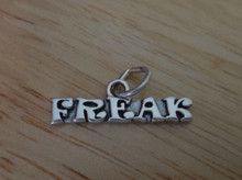 22x7mm says Freak Sterling Silver Charm