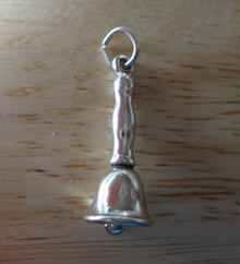 Handbell Round Handle Sterling Silver Charm