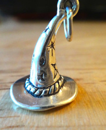14x19mm Witch's Wizard's Hat Magical Sterling Silver Charm
