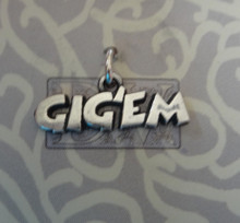 21x8mm Sterling Silver Aggie GIG'EM Texas A&M University ATM Charm