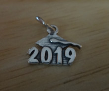 School Graduation 2019 with Cap Sterling Silver Charm